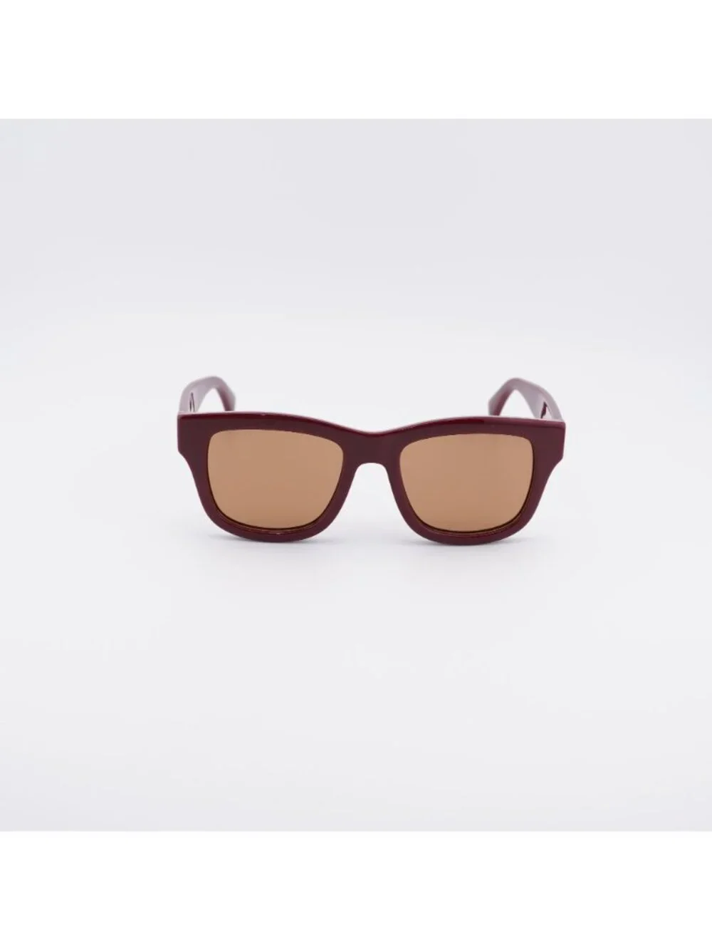 Gucci GG1135S 003 Sunglasses Burgundy Square Frame, Brown Lenses